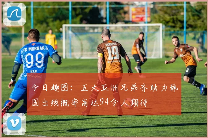 今日趣图：五大亚洲兄弟齐助力韩国出线概率高达94令人期待